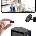 ZoomaraKam 1080P HD WiFi Mini Camera Wireless Indoor Security Camera for Pets, Motion Alerts, Night Vision, Rechargeable Battery, SD Card & Cloud Storage, Magnetic Installation Nanny Cam