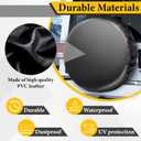 Spare Tire Cover, Waterproof PVC Thickening Leather Tire Wheel Covers, Tough Tire Wheel Protector, Universal Fit for Jeep, Trailer, RV, SUV, Truck, (Fits Entire Tire Diameters 25.6-27.2 Inch)