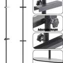 Adjustable Easel Stand for Picture Frames, Holds Frames Up to 64" Tall - Sturdy Metal Floor Easels for Art, Signs, Photos | for Home, Office, Gallery Display (Black)