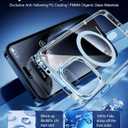 TORRAS Magnetic Shockproof for iPhone 15 Pro Case, [Military-Grade Drop Tested] [Compatible with MagSafe] Translucent Slim Protective Anti-Scratch Anti-Fingerprint Guardian 2023, Clear Blue
