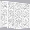 Colingmill 3 Pcs Forest Wall Stencils for Painting 36" x 23" Large Wall Stencil Reusable Fern Boho Wallpaper for Kitchen, Room, Furniture Floors Home Decor(Classic Style)