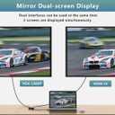 USB to HDMI VGA Adapter with 3.5mm Audio, Multi-Port Converter to HDMI for 2 Monitors, Compatible with Laptop, Dell XPS, HP, Lenovo, ChromeBook, PC, Windows 7-10