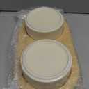 Ceramic Elevated Cat Food and Water Bowl, Kitty Bowl, Raised Cat Dish, Pet Feeder (5.1 in, 2 x Beige + Stand)