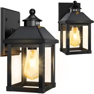 2Pack Solar Porch Lights Outdoor, Solar Sconce Lights Outdoor with Motion Sensor, Waterproof Wall Light with Clear Panel for Garage, Porch, Yard, Front Door,5.8 * 5.8 * 11.8in 2Pack Solar Porch Lights Outdoor, Solar Sconce Lights Outdoor with Motion Sensor, Waterproof Wall Light with Clear Panel for Garage, Porch, Yard, Front Door,5.8 * 5.8 * 11.8in
