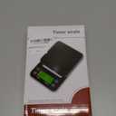 Coffee Scale with Timer - 0.1g Accurate, 3kg Drip Espresso Scale for Pour Over Coffee, Portable Digital Kitchen Food Scale with, LCD Displa, Non-Slip Mat (Including Batteries) - Black