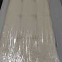 SONGMICS MAZIE Collection - 43 Inches Folding Storage Ottoman Bench, Ottoman Foot Rest, End of Bed Bench, Storage Chest, Load 660 lb, for Living Room, Bedroom, Entryway, Cream White