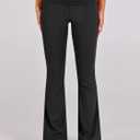 ANRABESS Lounge Sets for Women 2 Piece Foldover Yoga Flare Leggings Pants Crop Tops Casual Y2K Outfits Matching Tracksuit Set (Black, L)