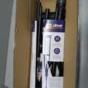 Air-Crutch Lightweight Walking Crutch, Adult Crutches for Walking with Comfortable Underarm Pads and Ergonomic Grips, Adjustable Height 4'7"-6'7", 300 lb Capacity, Black