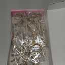 FLAIR GIFTS 12 Pcs 4.3" x 6" 2025 Christmas Bows for Tree Decor, Champagne Gold Sparkly Glitter Rhinestone Bow Ornaments with Twist Tie for Xmas Decoration, Wreath, Garland, Gift Wrapping