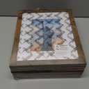 Vittanly 8x10 Picture Frames Set of 6, Shatter Resistant Plexiglass, Display 5x7 Pictures with Mat or 8x10 without Mat, Photo Frames for Wall or Tabletop, Engineered Wood, Brown