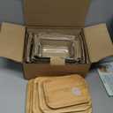 Glass Meal Prep Containers with Bamboo Lids (3 Pack) - 100% Plastic Free, Eco-Friendly Lunch Containers, Bamboo Lid Storage Container Set - Microwave Safe Glass Food Storage Container Set