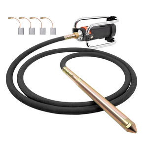 Electric Concrete Vibrator, 2HP 1500W 18K RPM, 14-3/4ft Shaft Powerful copper motor. 110V. Handheld portable. Insertion cement concrete vibrating tool. 4.5m flexible shaft