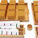 Montessori Golden Beads Montessori Counting BeadsMontessori Math MaterialsPreschool Education Toys Math Bank Game