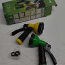 Garden Hose Nozzle Sprayer: 2 Pack 10 Watering Patterns Water Hose Spray Nozzles for Garden Hose Heavy Duty Hose Head Hose Attachment for Garden Hose YellowGreen