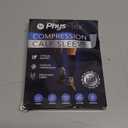 Calf Compression Sleeves for Men and Women - (1 Pair) Footless Compression Socks Support for Varicose Veins, Nursing, Pregnancy, Running - PhysFlex Leg Sleeve Brace for Shin Splints, Pain Relief and Reduces Swelling (Black, Medium)