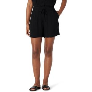 Amazon Essentials Women's High-Rise Relaxed-Fit Fluid Twill Pull-On Shorts (Shirt Sold Separately) (XX-Large, Black)