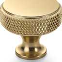 10 Pack Champagne Bronze Knurled Cabinet Knobs for Dresser Drawer Pulls Brass Cupboard Hardware for Cabinets CK0029