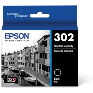 EPSON 302 Claria Premium Ink Standard Capacity (T302020-S) Works with Expression Premium XP-6000, XP-6100 (Black)