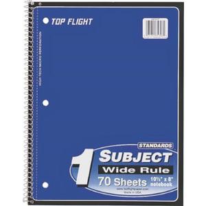 Top Flight 2-Pocket Portfolio with Tangs 11.5 x 9.4, Color May Vary, 4510816
