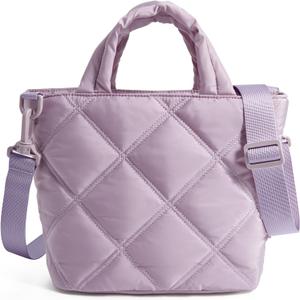 BAGSMART Crossbody Bags for Women, Lightweight Purses for Women, Quilted Puffer Tote Handbags for Daily Use,Shop,Travel