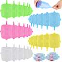 30 Pieces Silicone Stretch Lids Rectangle Reusable Silicone Lids Microwave Cover for Food Storage 6 Different Sizes for Square and Rectangle Containers Microwave Freezer Dishwasher Safe