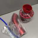 BARTOO 3'' Cold Air Intake Kit Aluminum Automotive Cold Air Intake Pipe Filter Induction Flow Hose Pipe Kit, Red