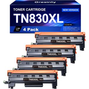TN830XL TN830 XL/V/R Toner Compatible Replacement for Brother TN830XL TN-830 XL Black for HL-L2460DW DCP-L2640DW MFC-L2820DW L2820DWXL 2405W L2400D L2480DW Toner TN830 V/R,4P