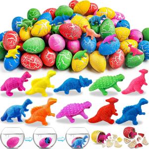 Adisher 30 PCS Easter Eggs Fillers, Easter Basket Stuffers, Dinosaur Hatching Egg, Easter Baskets for Kids Gifts, Filled Eggs Stuffers, Party Favors Hunt