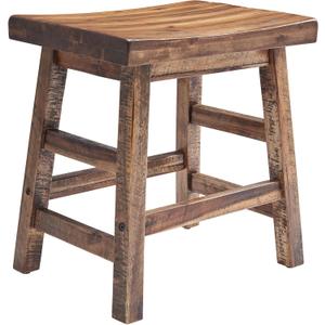 Alaterre Furniture Durango 20-Inch Tall Industrial Wood Dining Stool - Table or Extra Seat - Unique Rustic Industrial Style and Comfort - Farmhouse, Solid Wood Furniture