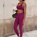 HIGORUN Women Workout Impact Leggings Scrunch Butt Lifting Gym Yoga Seamless Booty Leggings (Pink, M)