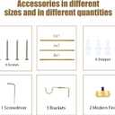 "Gold Wrap Around Industrial Curtain Rod, 72-144 Inches Adjustable, 1-Inch Diameter, Indoor and Outdoor Use"