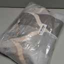 No Hook Shower Curtain with Snap-in Liner, Gray Geometric Waterdrop Design, Machine Washable & Waterproof Polyester Bath Curtain, 71x74 Inch (Grey)