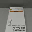 Homemory 6 Pcs Flameless Taper Candles with Remote Timer Dimmer, 11 inches Ivory Taper Candles Battery Operated, Plastic LED Candlesticks with Flickering Flame for Halloween Christmas Church Wedding