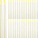 30 Pack Flameless Taper Candles Battery Operated LED Taper Candles Bulk Flickering Fake Candle Sticks for Home Decor, Wedding, Party, Christmas, Battery Not Included