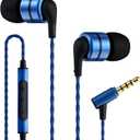 SoundMAGIC E80C Wired Earbuds with Microphone HiFi Stereo Audiophile Earphones Noise Isolating in Ear Headphones Comfortable Fit Super Bass Blue
