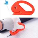 YunQin 6 Pcs Vinyl Covering Film Snitty Safety Cutter Knife,Carbon Fiber Wrap Decal Sticker Paper Slitter,Utility Knife Cutter for Window Tint, Car Wrap, Craft Making,Vacuum Bags