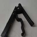 Foldable Guitar Stand - Non-slip Rubber And Foam Arm, Suitable for Acoustic, Electric, Bass, Ukulele, Banjo (Black)