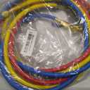 2026 Upgrade 29986 Plus II 1/4 HVAC Hose with Compact Ball Valve. Refrigerant Hose with Standard 1/4 Flare Fittings, 800 PSI Working Pressure for Common Refrigerants. 72, Yellow/Red/Blue (3-Pack)