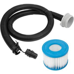 Spa Hot Tub Air Inflation Hose P6931 & Hot Tub Filter Cartridge Replacement for Intex, Coleman, Best-way Portable Spa Pump, Hot Tub Replacement Parts