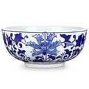 Hollyone Blue and White Vase Porcelain Planters 9 Inch Garden Bowl Modern Ceramic Pots Classic Chinese Floral Vase for Indoor Outdoor Succulents Bonsai Fairy Gardens Herbs