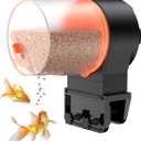 Pawfly 100/200 ml Adjustable Fish Feeder for Aquarium Auto Vacation Timer Fish Dispenser for Fish Tank Automatic Fish Food for Pellets Flakes & Strips, Battery Operated (Battery Not Included)