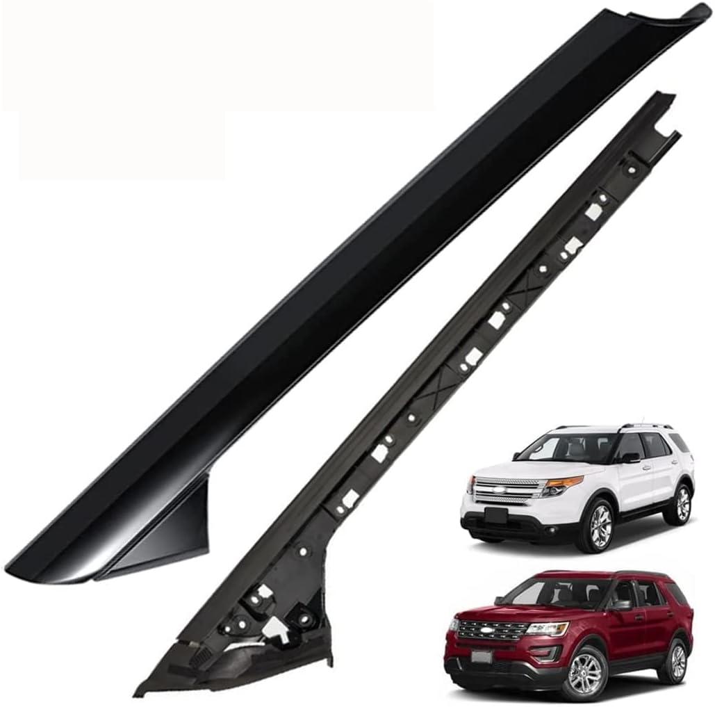 Windshield Trim Molding Front Kit Window Panel Explorer,Windshield Moulding Guard Cover XLT Window Bracket Gasket Panel for Ford Explorer 2011 2013 2014 2015 2017 2019, (Driver Side)