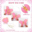 Wettarn 6 Pcs Butterfly Centerpieces for Tables Butterfly Party Decorations 3D Golden Table Toppers Centerpiece for Girl Party Birthday Baby Shower(12 x 9 In,10 x 7 In,Pink, Purple)