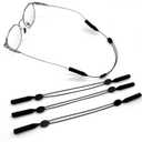 Adjustable Glasses Strap, 3 PCS Eyewear Holders, Steel Wire Cable Retainer for Sports, No Tail Glasses Holder Cord, Adjustable Eyewear Retainer Cable Strap 5.5-13.5 inch