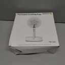 Portable Table Fan, Rechargeable Personal Fan with 48-Hour Battery, 3 Speeds, 120 Oscillation, USB-C Charging, Compact & Lightweight for Home, Office, Travel, and Outdoor Use (Black)