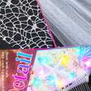 HEREAD Light Up Starfish Veil LED Pearl Mermaid Weding Veils Beach Hair Accessories for Women with Comb
