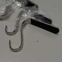 Christmas Stocking Holders Xmas Fireplace Hanger Hooks Holiday Mantel Garland Clips Metal Grips Set of 4 (Silver)