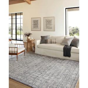 Loloi Amber Lewis Alie Collection ALE-03 Charcoal/Dove 5'-3'' x 7'-9'', .13'' Pile Height, Area Rug