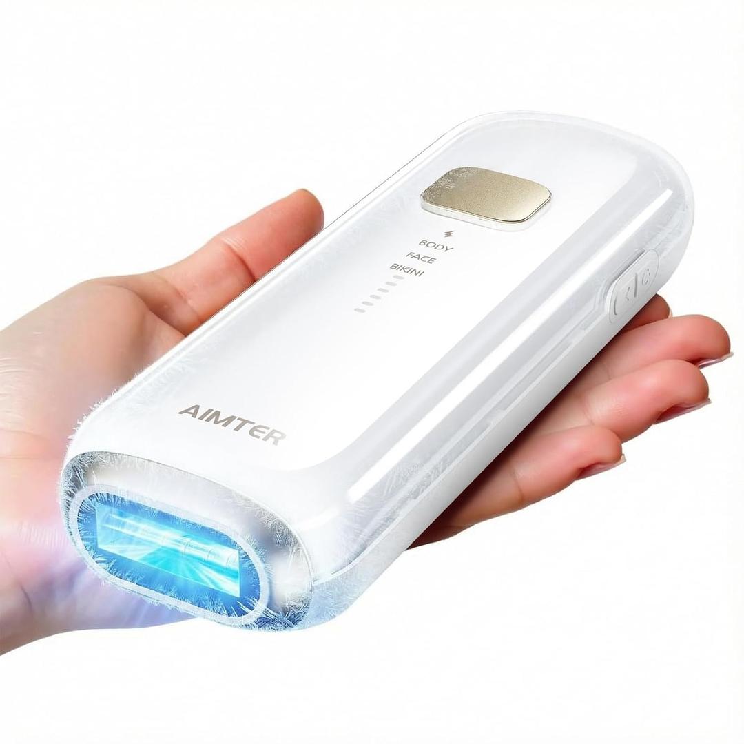 Laser Hair Removal, IPL Hair Removal for Women and Men with 5 CSapphire Ice-Cooling Function, 3-in-1 Hair Removal Device for Armpits Back Legs Arms Face Bikini Line, Unlimited Flashes,Nearly Painless