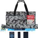 American Mahjong Game Set, 166 Black Tiles (1.2), 4 All-in-One Color Rack/Pushers & Drawstring Bag, Complete Mahjong Set with Black Carrying Bag and Mahjong Tiles Set Accessories